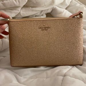 Rose gold Kate Spade cross body bag